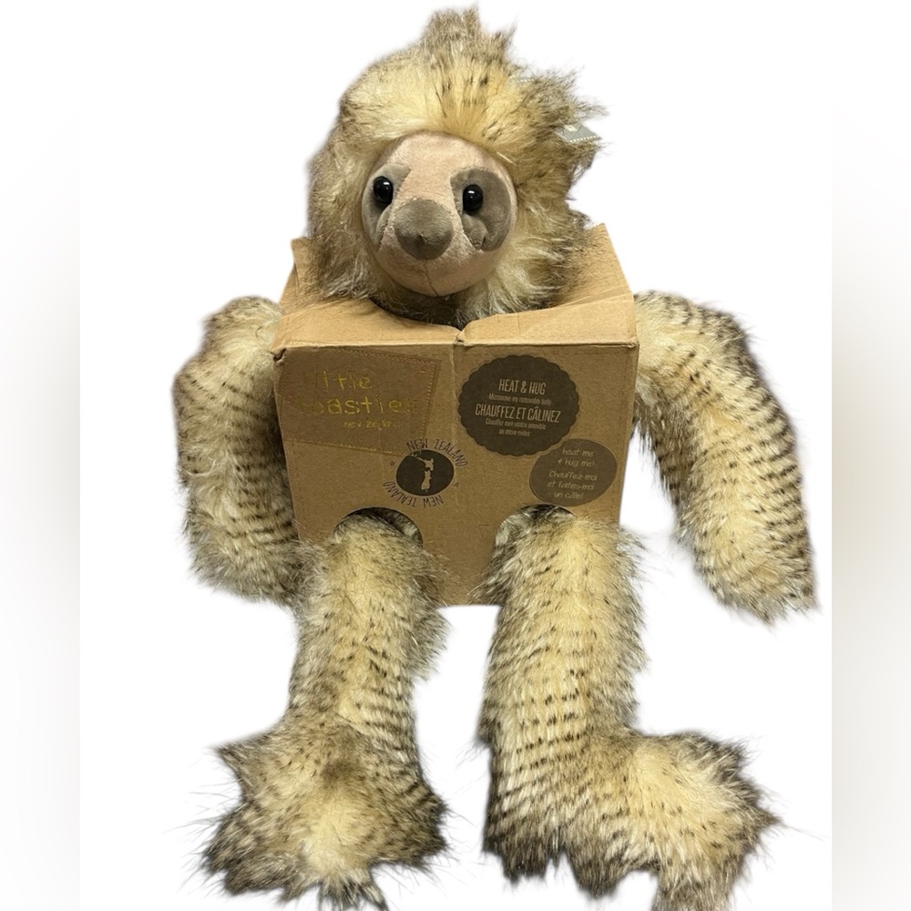 Little Toasties Gus Sloth Heat & Hug Microwavable Plush New Zealand new w/ Box